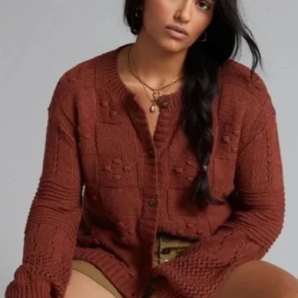 Pilcro Anthropologie Diana Knit Cardigan Sweater